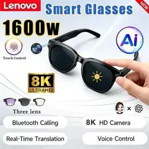레노버 8K AI 스마트 안경 600만 화소 카메라 녹화 블루투스 선글라스 통화 음악 플레이어 색상 변경 번역