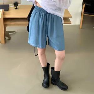 [코코블랑] 아이스 데님 밴딩 쇼츠