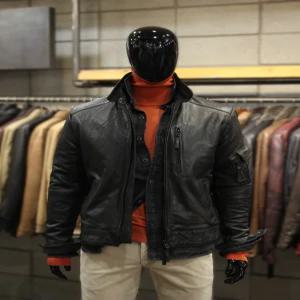 빠니깔레 이태리직수입 오일워싱램스킨 암포켓레더블루종 자켓 faljp51dbr 630172