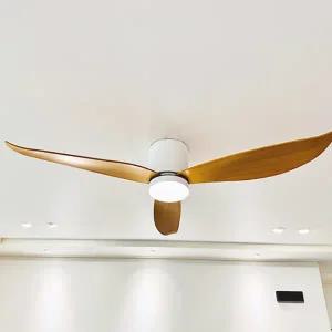 룩스램 IOT 스마트 실링팬 에어룩스 V2 52인치 스노우화이트+우드 24W 색변환 밝기조절 리모컨 선풍기조명