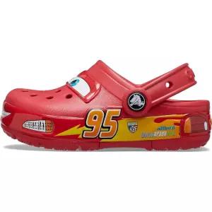 Crocs 아동용 크록밴드 카 라이트닝 맥퀸 클로그, 라이트업 슈즈, 레드 481885