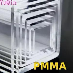 큰 10~200mm 측면 폭 아크릴 사각 파이프 중공 덕트 투명 플렉시 유리 튜브 PMMA 사중주 칸탈