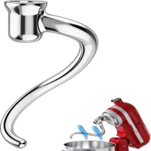 KitchenAid 455 Qt 틸트 헤드 스탠드 믹서 빵 피자 및 페이스트리용 부착 녹슬지 않음 25 더 빠른 반죽과