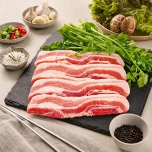[육중대] 듀록 흑돼지 삼겹살 500g (1팩, 2팩 중 택1)
