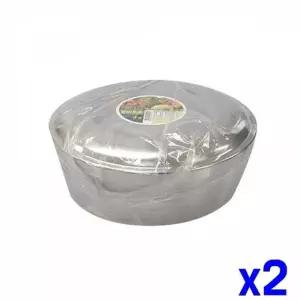 스텐 공기 밥그릇 국그릇 공기대접 주발 2개 17x9cm 식기 식기류