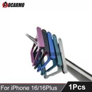 Apple iPhone 16 / Plus 듀얼 및 싱글 SIM 카드 슬롯 트레이 홀더 블랙 핑크 그린 화이트 교체 부품