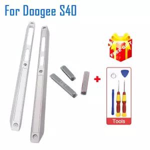 새 주택 정면 쉘 중간 측면 플라스틱 프레임 하우징 케이스  전원 볼륨 SOS 버튼 수리 부품 Doogee S40
