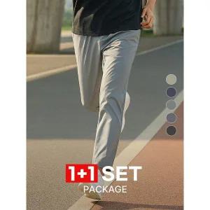 [하프클럽/이지바이]1+1 BFL 에어컨 남성 아이스쿨링 밴딩 바지(KP4OP2LP004M)
