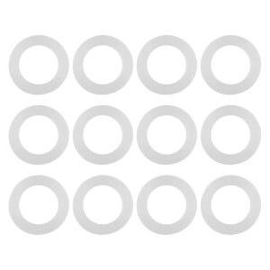 수니콘 12개 실리콘 와셔 개스킷 1인치 씰링 O 링 그로밋 아일렛 벨로우즈 호스 파이프 수도꼭지 분무기 연결용