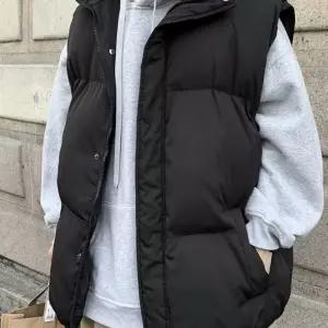 빅사이즈 남자 오버핏 조끼 패딩