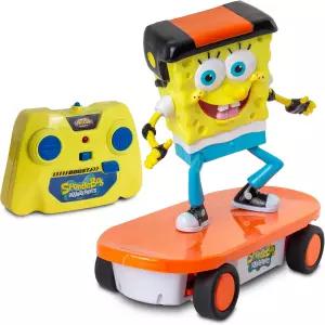 NKOK 스폰지밥 2.4GHz 스케이트보더 R/C 차량 터보 부스트를 통한 풀 기능 무선 제어 6세용