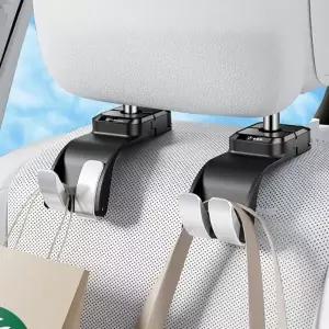 차량 내부 인테리어 가방 고리 더블 후크 용걸이 시트