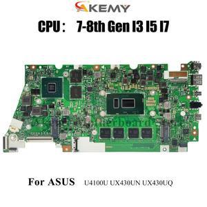 ASUS 젠북 UX430U U4100U 노트북 메인보드용 마더보드 (I3 I5 I7 CPU 탑재) 100% 테스터기 완료 OK stk