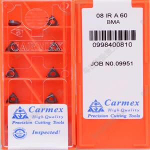 06IR A60 A55 0.5 1.0 1.25 2.0 ISO BMA Carmex 스레드 인서트 스테인레스 스틸 or 강철 가공