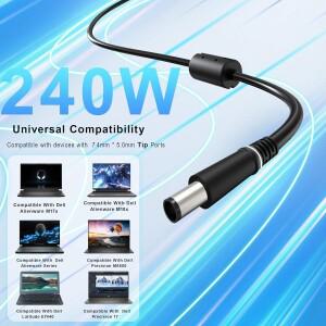 DELL Alienware 전원 어댑터 충전기, M17x R4 X51 Precision M6400 PA-9E, 19.5V, 12.3A, 240W, 7.4x5.0mm