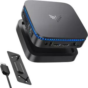 캠루이 AK1PLUS 미니 PC 8GB DDR4 M.2 SSD USB-A 4개 HDMI 2개 이더넷 데스크톱 컴퓨터
