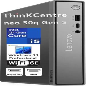 레노버 씽크센터 네오 50q 5세대 미니 데스크톱 PC 인텔 코어 i5-13420H 8GB DDR5 RAM SSD WiFi 6E