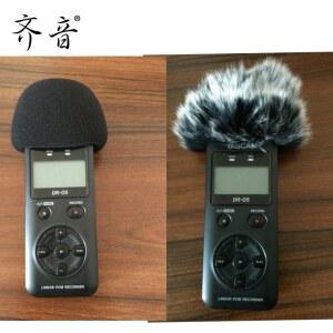 블루 맨티스 데드 캣 아웃도어 휴대용 디지털 레코더용 퍼 마이크로폰 마이크 윈드스크린 윈드 머프 팝 필터 (타스캠 DR-05, DR-05X 호환)
