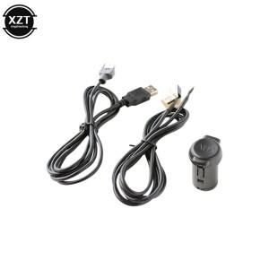 USB/AUX 케이블 카 스테레오 남성 USB AUX 세트 푸조 206 207 307 308 407 408 508 607 시트로엥 C3 C4 C5