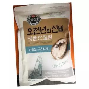 지아오 천일염 백설 1K X8P 왕소금 굵은입자소금