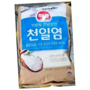 지아오 천일염 3K X5P 굵은소금 태양염