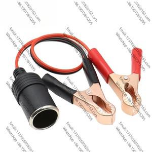 12V 전원 차량용 시가 라이터 암 커넥터에서 올리게이터 클립 연장 커넥터로 변환하는 배터리 어댑터 자동