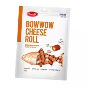 바우와우 치즈롤 연어 200g 1팩