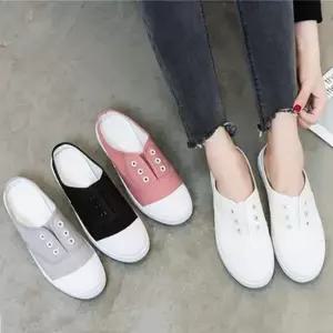 여성 뮬 스니커즈 슬립온 캐주얼 블러퍼 단화