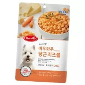 바우와우 당근 치즈볼 200g 1팩