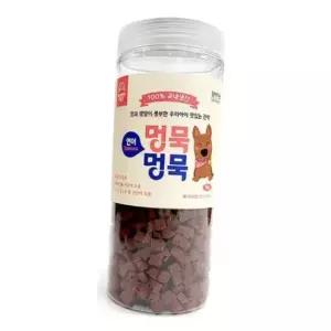 멍묵멍묵 소프트 연어 져키 1kg 강아지 국내산 통간식