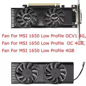 그래픽 GPU 카드 팬 비디오 쿨러 MSI GTX1650 1650 lp 로우 프로파일용 HA5510H12F-Z MSI GTX 1650 VENTUS