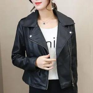 울자켓 여성 라이더 자켓 슬림핏 가죽자켓 간절기 재킷