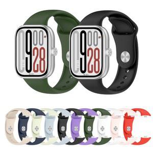 Redmi Watch 4 5 용 부드러운 실리콘 밴드 스트랩 Xiaomi Band 8 Pro/Mi 9 Pro Smartwatch
