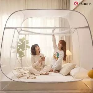 (품질보장) 원터치 모기장 텐트 접이식 사각 침대 모기장 실내