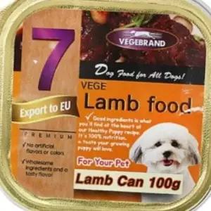 베게7 양고기 강아지 반려견 간식 캔 통조림 100g 96개 1박스