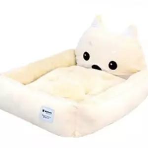 강아지 시바 쿠션 아이보리 특대형 1P 고양이 방석