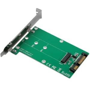 M2 SSD BM키 SATA포트 변환연결 PC슬롯 장착브라켓