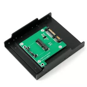 26미리 mSATA SATA22핀변환 SSD 3.5형하드베이설치 가이드브라켓