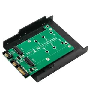 NGFF M2SSD SATA포트변환 듀얼확장 3.5형하드베이 장착브라켓