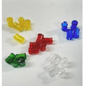 100PCS 빨간색 노란색 녹색 투명 컬러 램프 캡 3MM/5MM LED 발광 다이오드 그늘 라이트 가이드 열 빛 gui