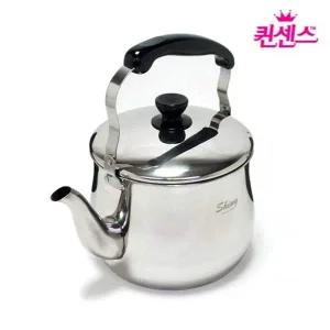 스텐주전자 퀸센스 인덕션겸용 3중바닥 주전자 5L 들통형