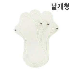 로한 면생리대 날개형 특오버나이트 3장 순면 다회용 천