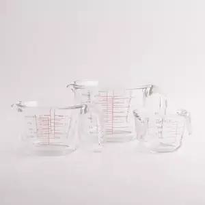 내열 유리 계량컵 250ml 500ml 유리계량컵