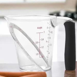 투명계량컵 사선 계량컵(250ml) 눈금용기