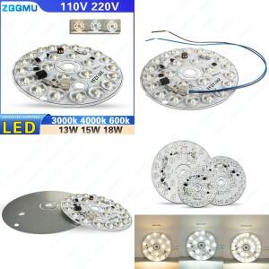 범용 110V 220V 드라이버 프리 LED 라이트 보드 노르딕 스타일 샹들리에 칩 모듈 디밍 가능한 세 가지 색온