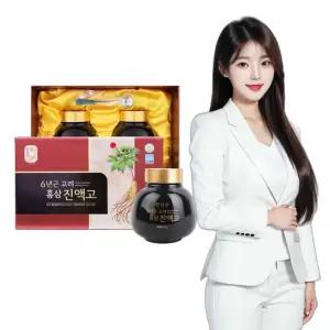 6년근 고려홍삼 진액고 500g 2병 아빠생일선물 엑기스 액기스