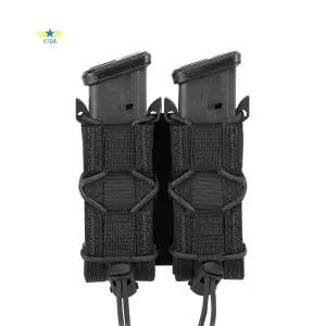 1pc Molle Pistol Mag 파우치 9mm/.40 구경 45acp Glock SW MP Sig 226/229 등을 단일 이중 스택 매거진