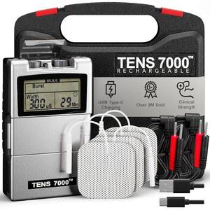 TENT 7000 충전식 텐 유닛 근육 허리 4개의 전극/유닛 패드 주기 시뮬레이터 성장 스팀 머신 전기