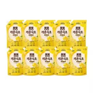 퐁퐁 주방세제 레몬식초 리필 1.2L x10개
