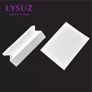 10pcs 흰색 보석 및 다이아몬드 색상 4c 등급 종이 정렬 트레이 전문 Gemological 식별 도구 LYSUZ